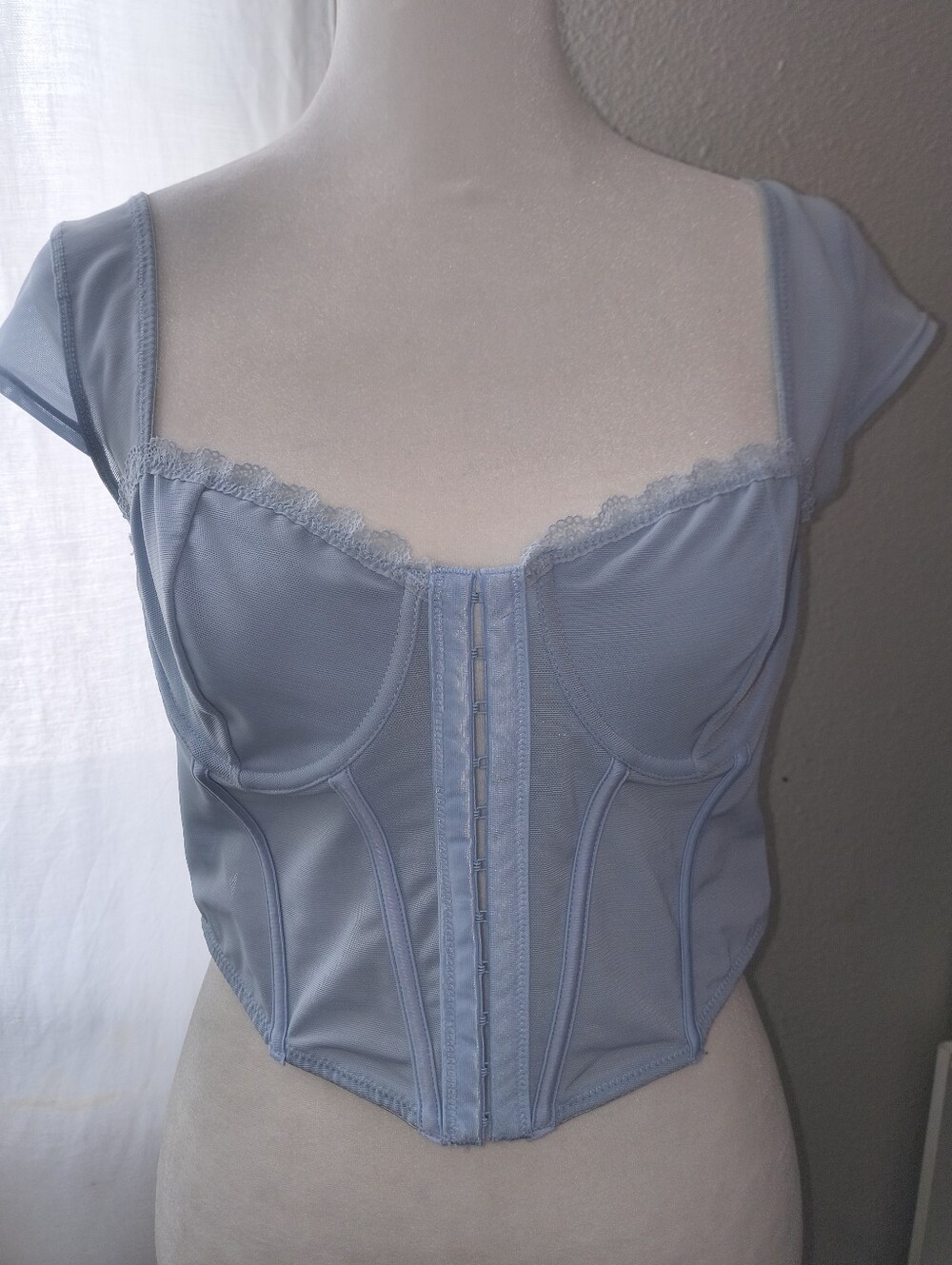 Garage - Light Blue Corset Top